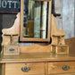 Antique Mid Victorian Pine Mirrored Dressing Chest of Two Over Two Drawers, c.1850