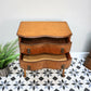 Hall Table Side Table Serpentine Front in Burr Walnut Chest of Drawers