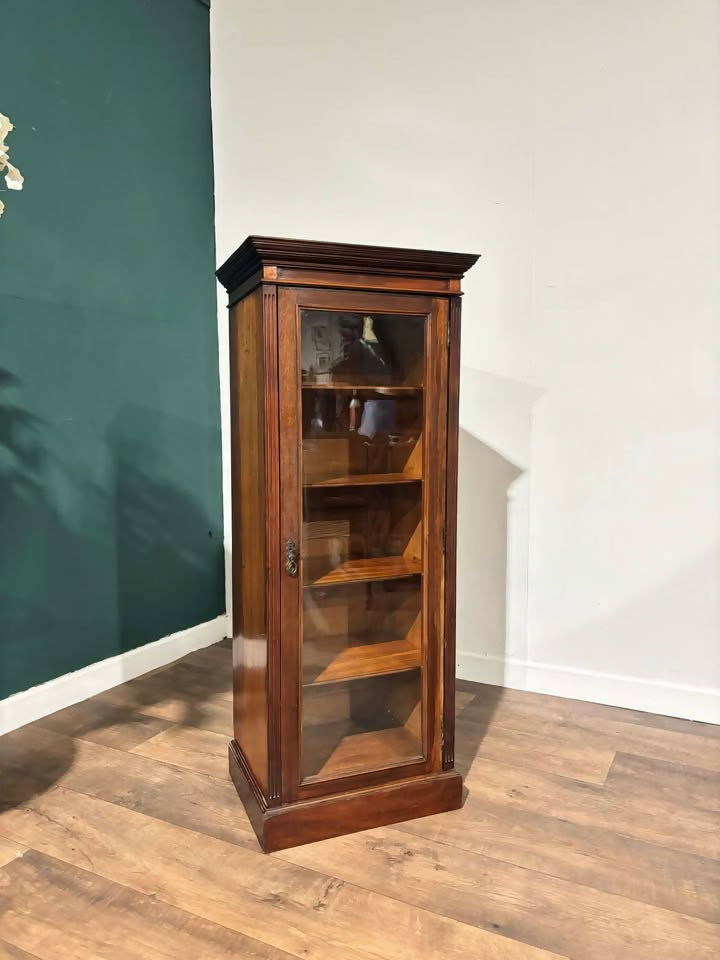 Edwardian Mahogany Narrow Display Cabinet8