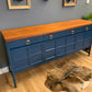 Hauge blue Nathan teak sideboard