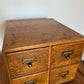 Antique Oak Drawers Haberdashery Index File Cabinet Drawers