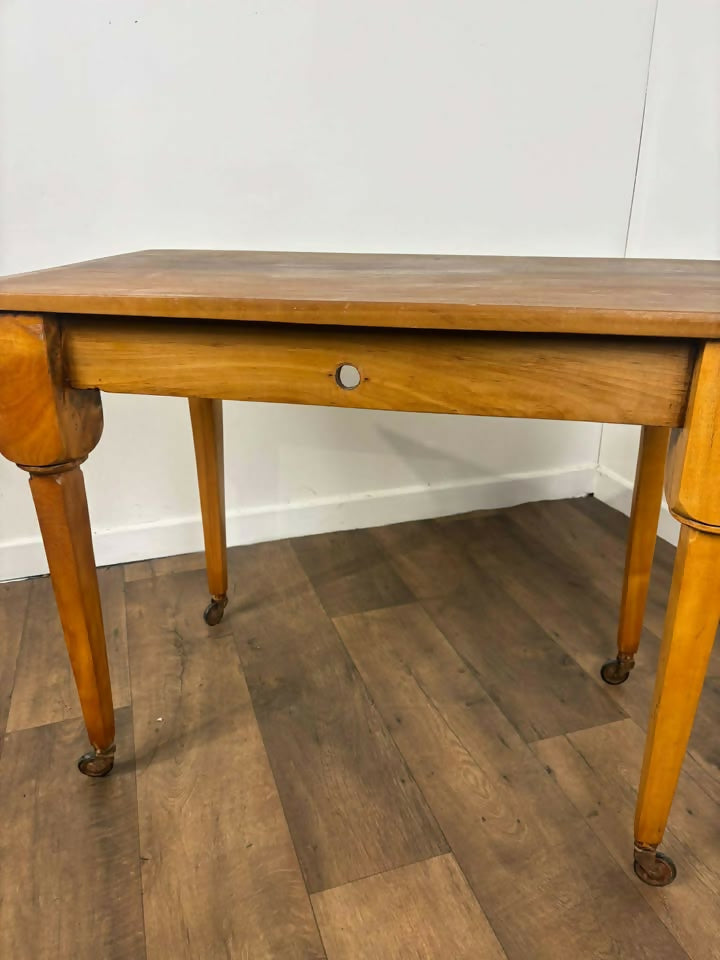 Vintage Stripped Oak Side Table