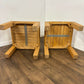 Pair of Modern Solid Oak Lamp Tables