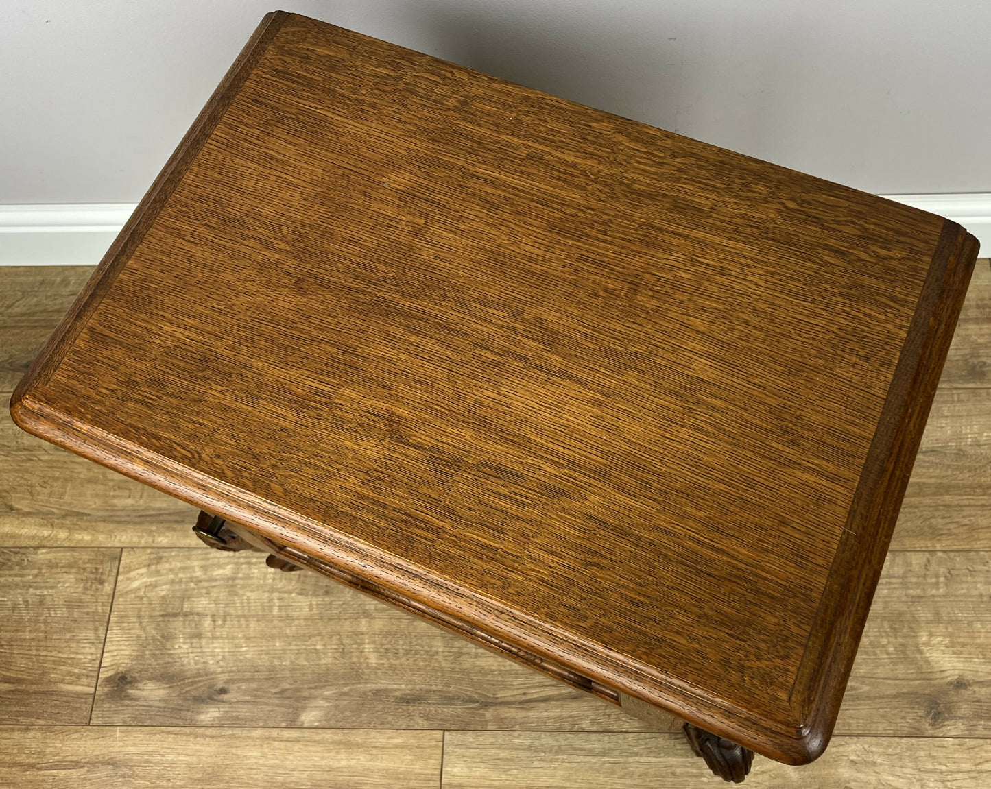 Pair of Bedside Tables Vintage French Louis Oak Nightstands Cabinets LOT 6220