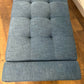 Modern Blue Upholstered Storage Ottoman Bench