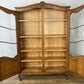 Bookcase Vintage French Louis Oak Glazed Display Cabinet Sideboard LOT 6522