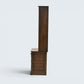 Ercol Narrow Mural Bookcase 3 Shelves Cupboard & Drawer Dark FREE UK Delivery*