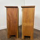 Pair of Reclaimed Indian Wood Bedside Cabinets