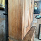 Vintage Early Victorian Tall Pine Housekeeper Pantry Kitchen Larder Shelves Double Cupboard, c.1820
