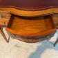 Vintage Desk /Writing Desk Red Leather Top Inlaid Rosewood Mid 1800’s