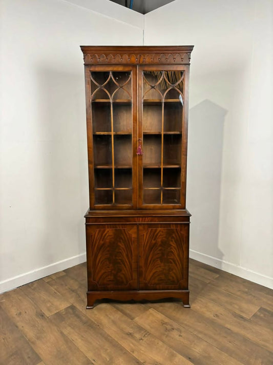 Reproduction Mahogany Astral Glazed Bookcase