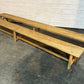 Very Long Pair Bleached Oak Dining Benches