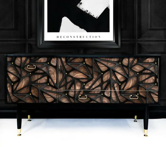 THE CAGE Upcycled Painted Sideboard TV Unit - The Cage