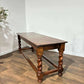 Large Early 20th Century Barley Twist Oak Preparation Table