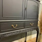 Dark grey drinks cocktail cabinet