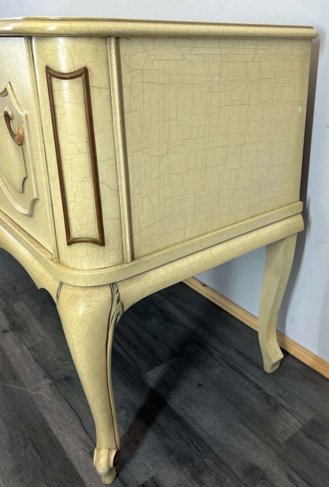 Sideboard Vintage French Louis XIV Shabby Chic Commode Carved Cabinet LOT 3106