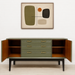 Mid Century 1960s Retro Sideboard Teak Vintage Olive