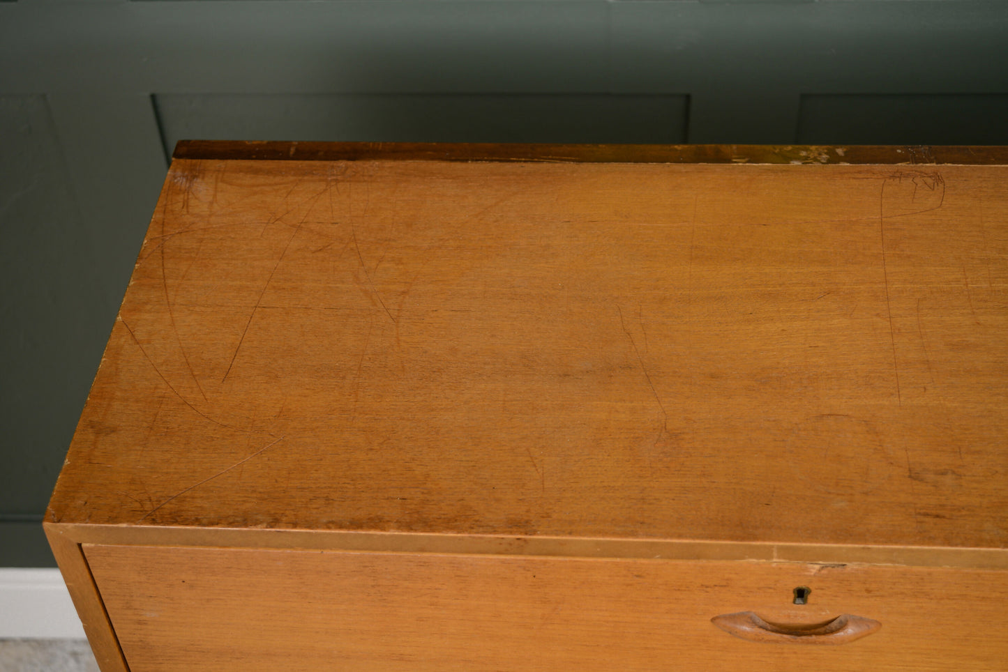 Ladderax Teak Vinyl Cabinet - Modular Cabinet