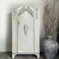 Single vintage wardrobe, hand painted neutral colours