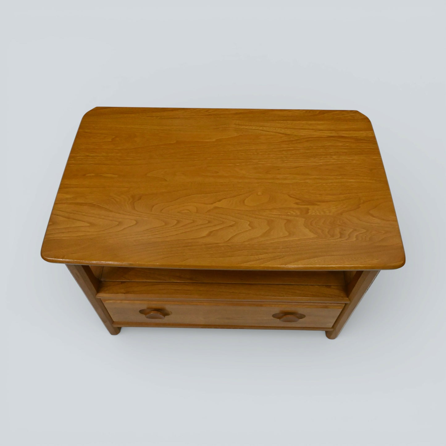 Ercol Corner TV Stand Video Cabinet Corner Flap Light Finish FREE UK Delivery*
