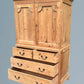 Pine Press / Pine Cupboard In The Georgian Style