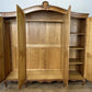 Wardrobe Vintage French Louis XVI Style Four Door Oak Carved Armoire LOT 4930