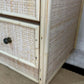 Mid century retro vintage chest of drawers wicker