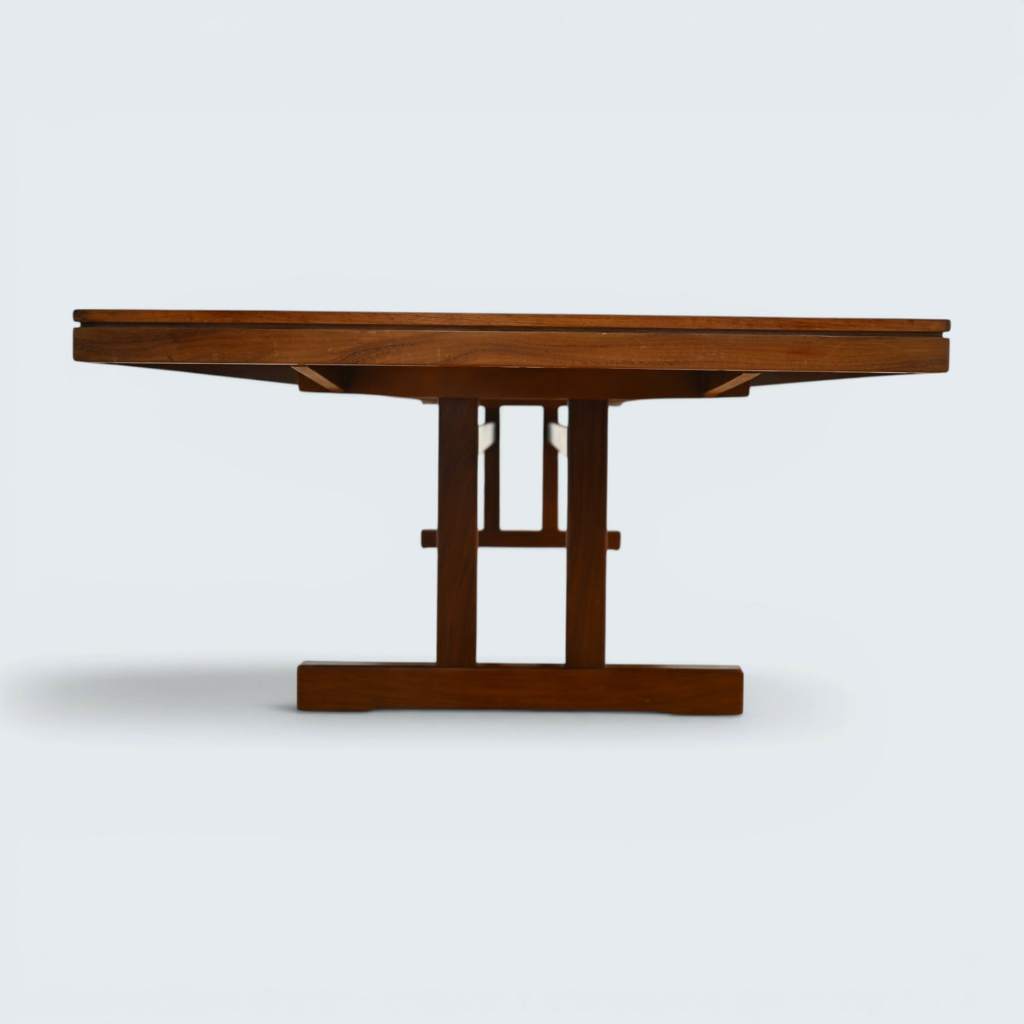 Mid Century Teak Dining Set 10 Alfred Cox Chairs 306cm x 122cm Pedestal Table