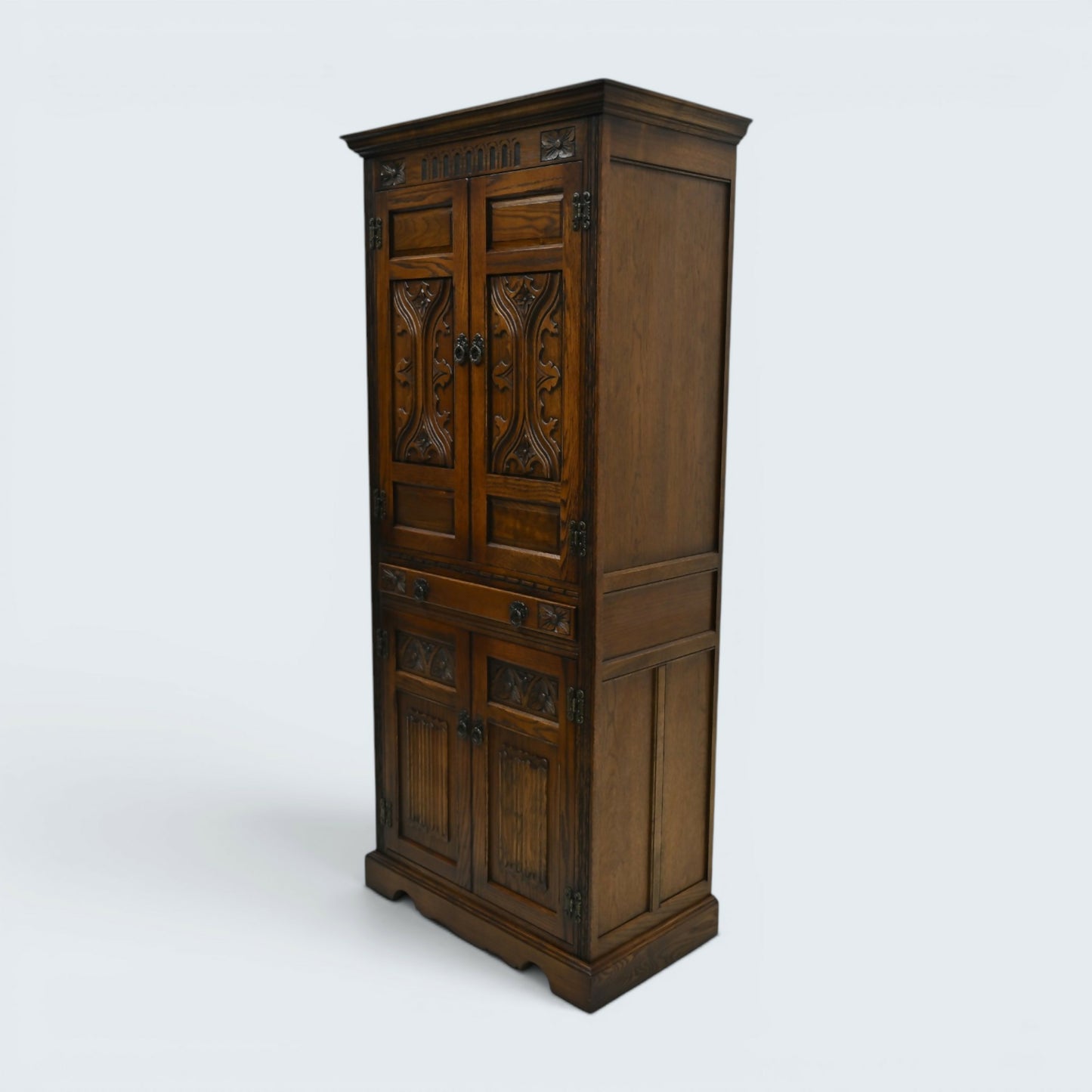 Old Charm Cocktail/Wine Cabinet With Wine Rack For 24 Bottles FREE UK Delivery