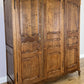 Wardrobe Vintage French Louis XVI Style Oak Three Door Carved Armoire LOT 6507