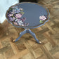 Vintage Side Table with Floral Decoupage