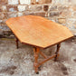 Antique Oak Occasional Table • Edwardian Tiger Oak Side Table on Castors • Octagonal Statement Table • Vintage Turned Leg Oak Table