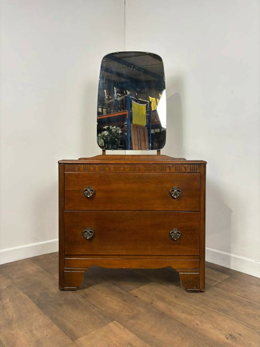 Vintage Lebus Oak Dressing Table