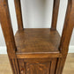 Bedside Table Antique French Style Marble Top Oak Cabinet Nightstand LOT 6236