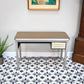 Industrial Metal Desk with Three Drawers and Formica Top by Conforti of Italy