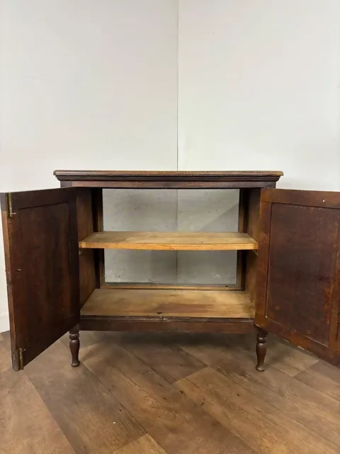 Vintage Rustic Oak Two Door Cabinet