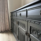 Old Charm 'Off Black' Antique Carved Sideboard