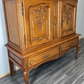 Cabinet Vintage French Louis XVI Oak Carved Sideboard with Drawers LOT 4015