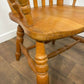 Rustic Beech Slat Back Grandfather Armchair – Country Style