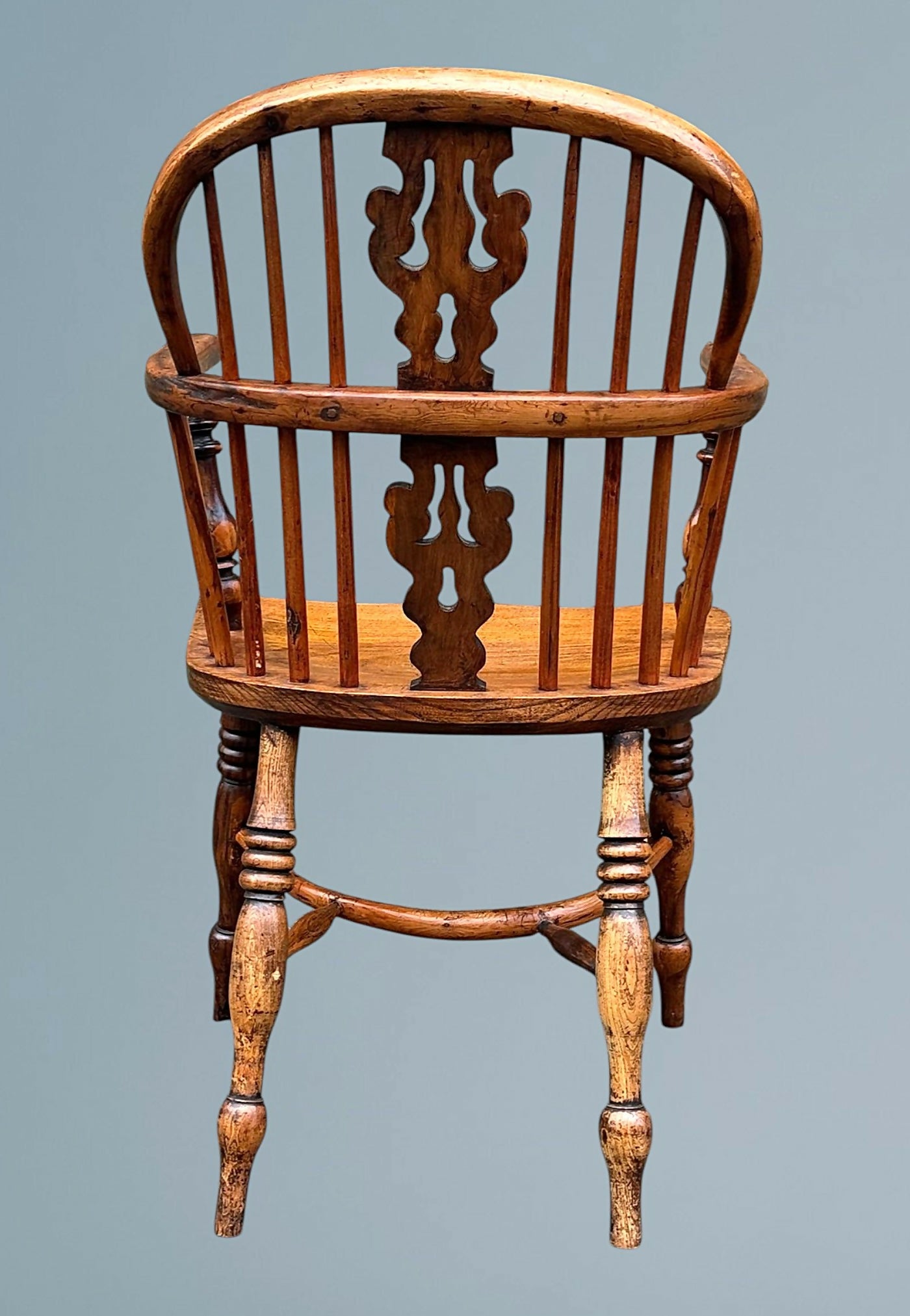 19th Century Yew Wood Windsor Armchair