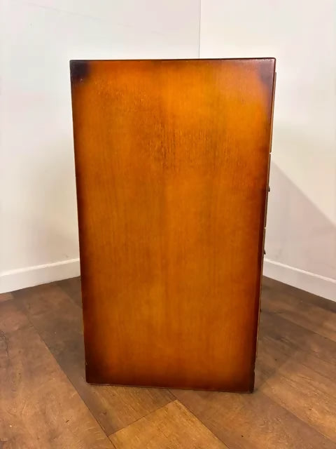 Vintage Oak Veneer Chest of Drawers