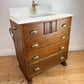 Vintage Bathroom Vanity Unit Made to Order Vanity Unit Custom Made Bathroom Furniture Antique Traditional Bathroom Washstand Basin Unit