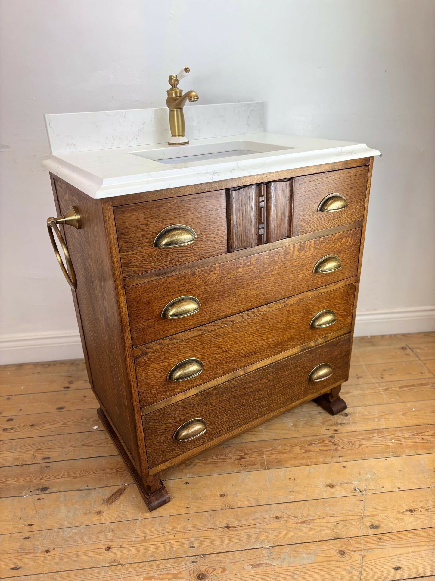 Vintage Bathroom Vanity Unit Made to Order Vanity Unit Custom Made Bathroom Furniture Antique Traditional Bathroom Washstand Basin Unit