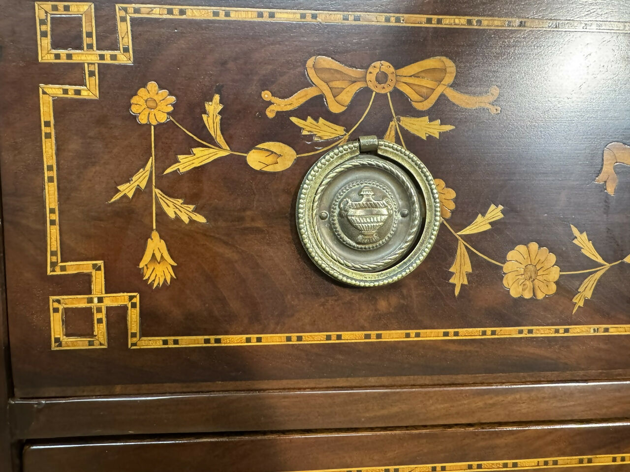 Stunning 18th Century Dutch Marquetry Chest of Drawers