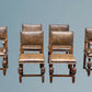 Good Quality Set of Six Carved Oak Dining Chairs