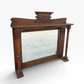 Antique Oak Art Nouveau period Mantle mirror