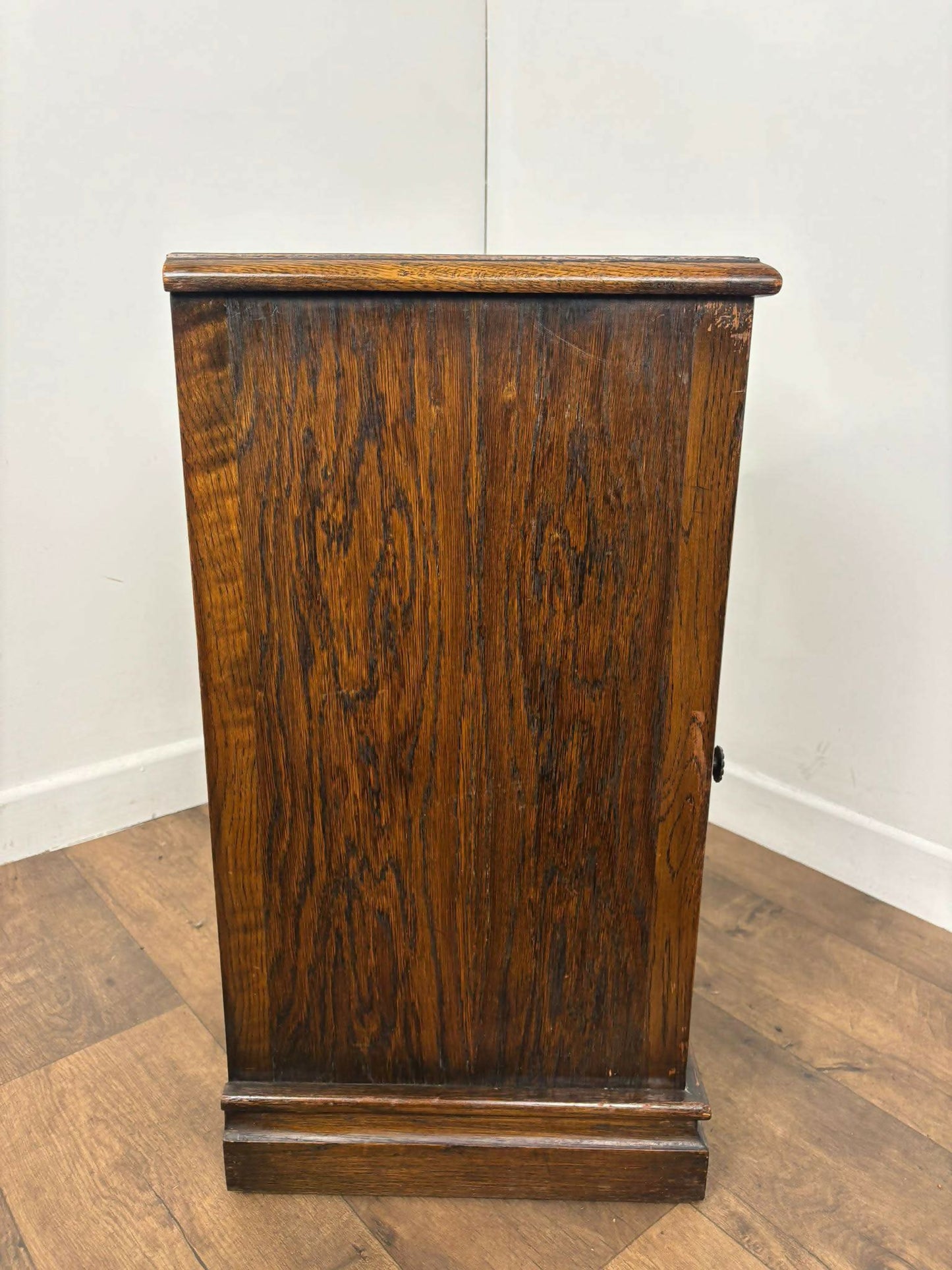 Vintage Oak Bed Side Cabinet