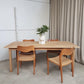 Vintage Late Mid Century Solid Oak Danish Dining Table Retro Scandi R915