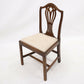2 Oak Georgian Dining Hall Bedroom Chairs Drop In Seat FREE UK Delivery. SBR9572/1909D