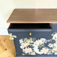 Vintage Stag minstrel navy blue chinoisorie sideboard